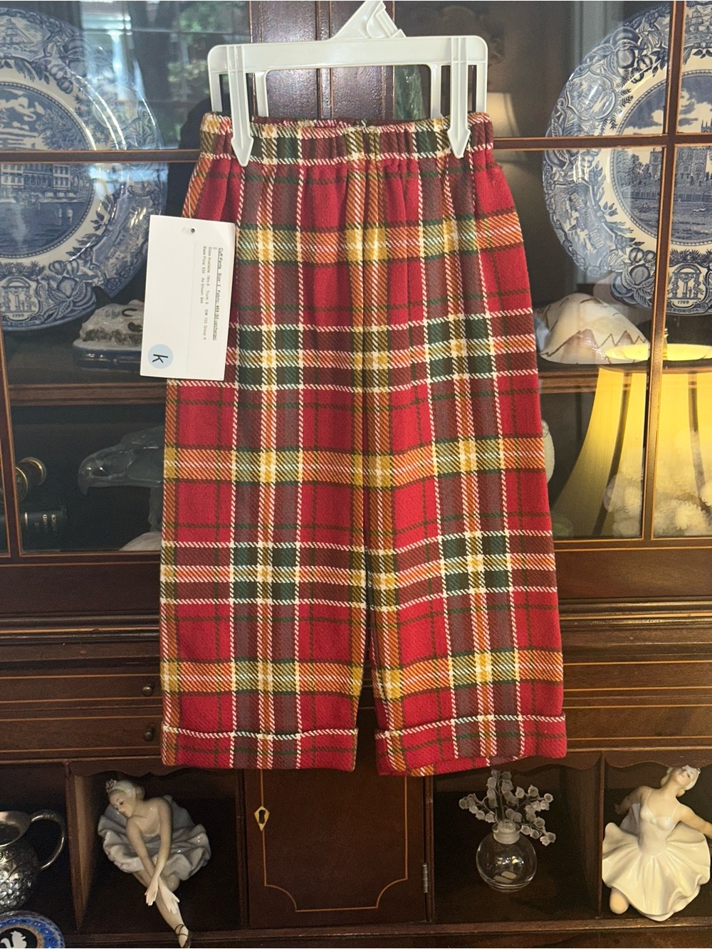 Hannah Kate Plaid Cuffed pants - boys size 3